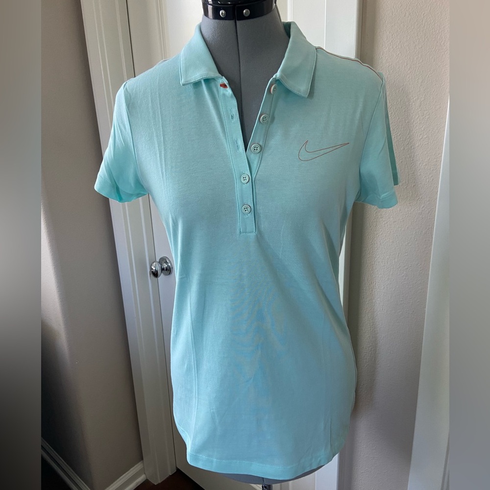 Nike Golf Polo Shirt, Women’s, Light Turquoise, Size M